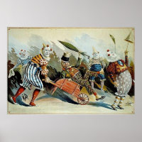 Circus Clowns Vintage Art