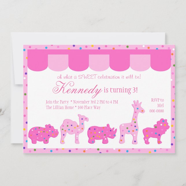 Circus Cookies Invitation (Front)