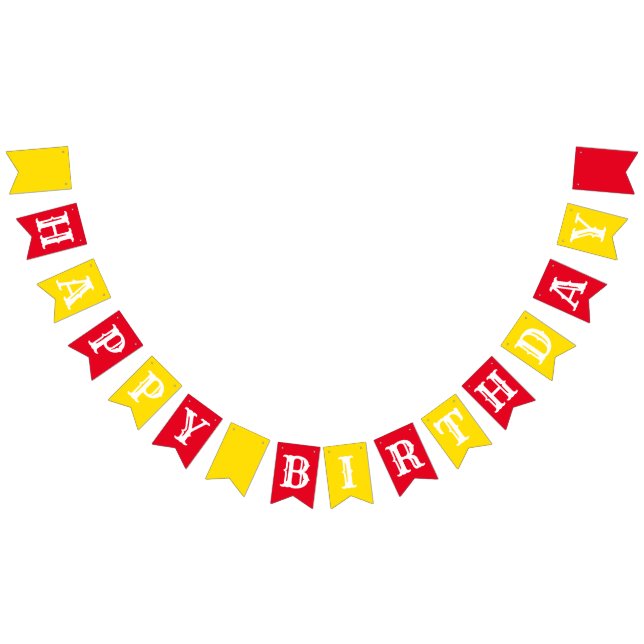 Circus Cute Colourful 1st Birthday Party Theme Bunting (All)