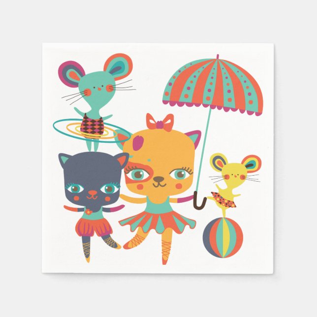 Circus Cuties Napkin (Front)