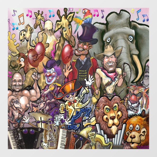 Circus Dream Window Cling (Sheet)