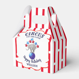 Circus Elephant Birthday Favour Box