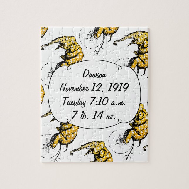 Circus Elephant Gifts Jigsaw Puzzle (Vertical)