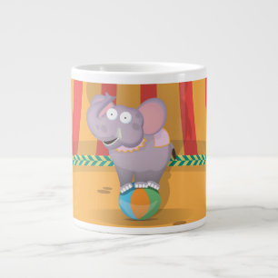 Circus Elephant Large Coffee Mug