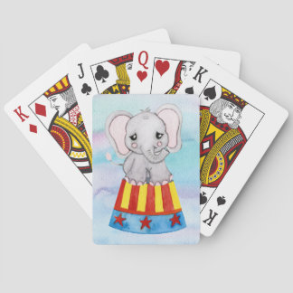 Circus Elephant Playing Cards
