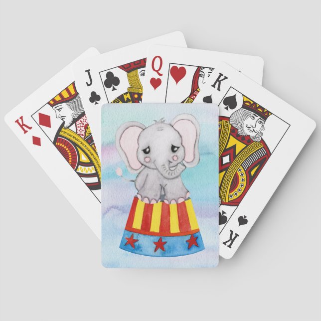 Circus Elephant Playing Cards (Back)