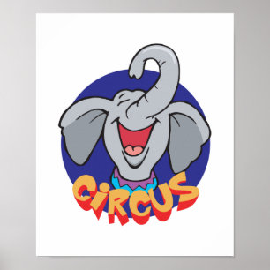 circus elephant poster