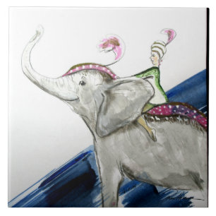 Circus Elephant Tile