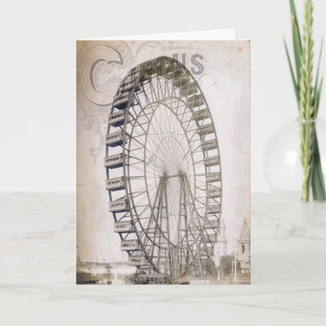 Circus Ferris Wheel Card (Front)