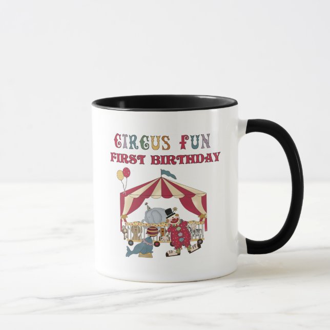 Circus First Birthday Tshirts and Gifts Mug (Right)