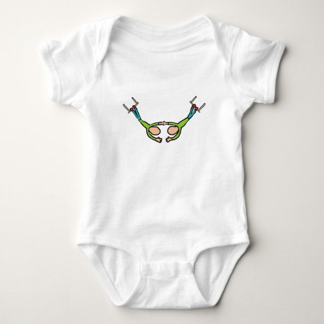 Circus Flying Trapeze Baby Bodysuit (Front)