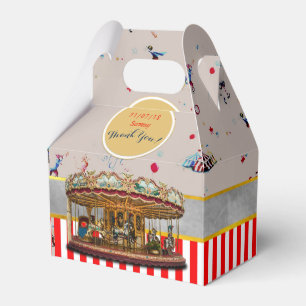 CIRCUS Gable Boxes Vintage Carousel Personalised