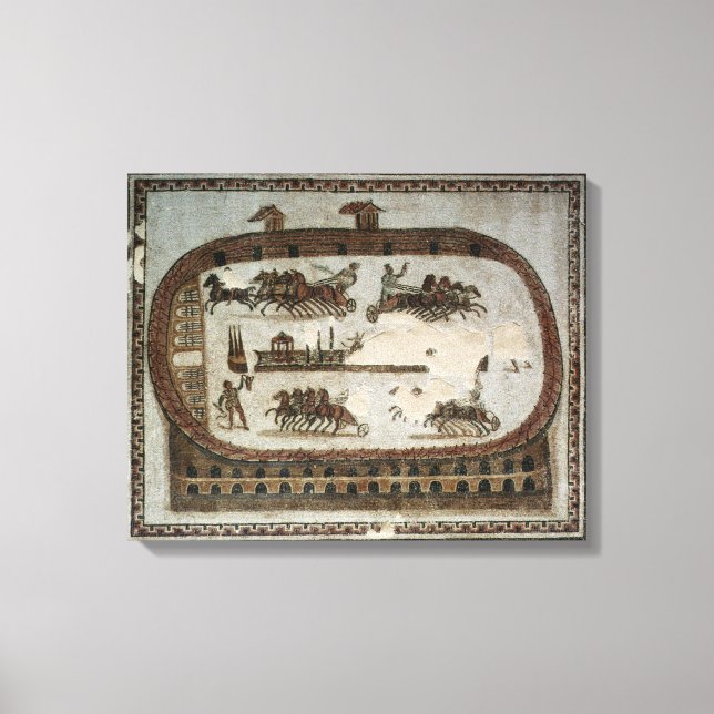 Circus Games, from Carthage, Roman Canvas Print (Front)