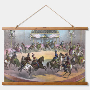 Circus Grand Finale, Circa 1872. Hanging Tapestry