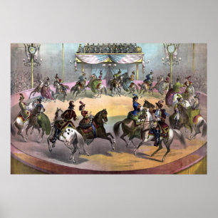 Circus Grand Finale, Circa 1872. Poster