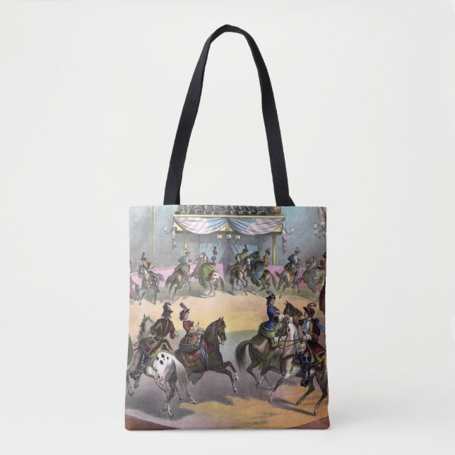 Circus Grand Finale, Circa 1872. Tote Bag (Front)