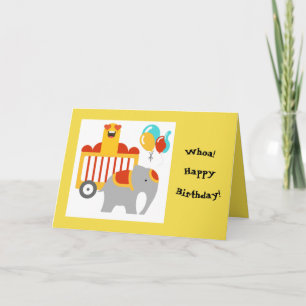 Circus Happy Birthday Greeting Card