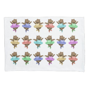 Circus hippo Pillowcase