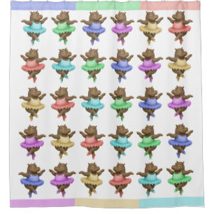 Circus hippo shower curtain