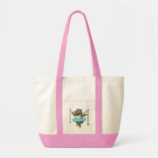 Circus hippo Tote Bag