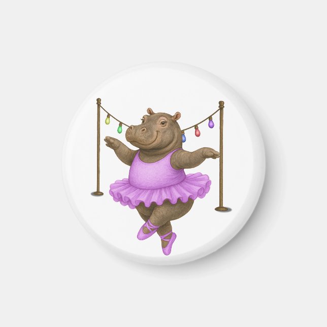 Circus hippo Tote Bag Magnet (Front)