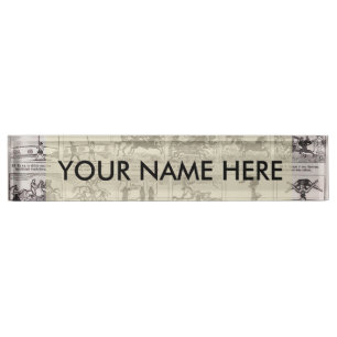 Circus Horse Art Comic Strip  Nameplate