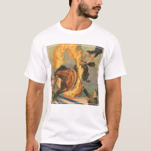 Circus Horse Leaping Through A Flaming Hoop T-Shirt