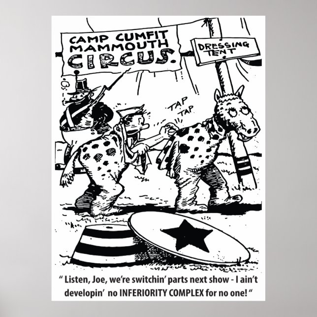 Circus Humour, No Inferiority Complex, Funny Poster (Front)