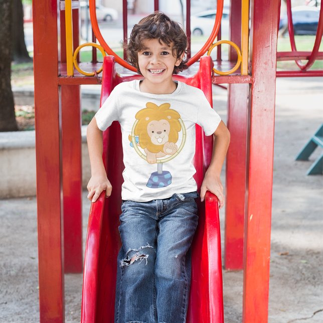 Circus Lion Jumping Through A Hoop T-Shirt (Creator Uploaded)