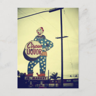 Circus Liquor Postcard