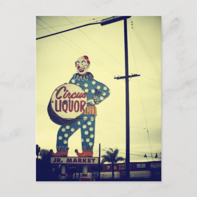 Circus Liquor Postcard (Front)