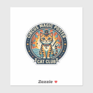Circus Magic Poster Cat Cute Kitty Design - Circus