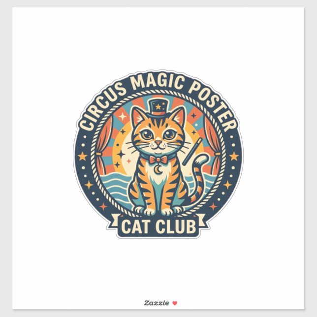 Circus Magic Poster Cat Cute Kitty Design - Circus (Sheet)