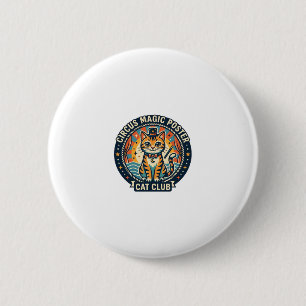 Circus Magic Poster Cat Cute Kitty Design - Circus 6 Cm Round Badge