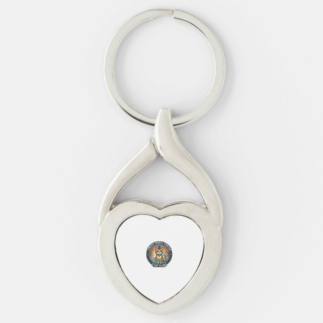 Circus Magic Poster Cat Cute Kitty Design - Circus Key Ring (Front)