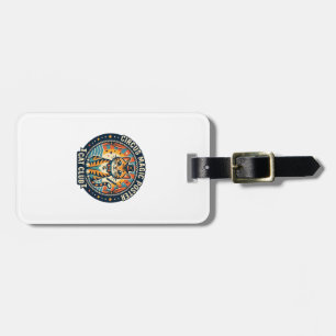 Circus Magic Poster Cat Cute Kitty Design - Circus Luggage Tag
