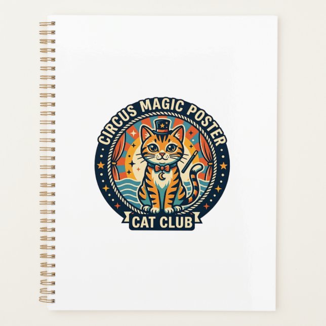 Circus Magic Poster Cat Cute Kitty Design - Circus Planner (Front)