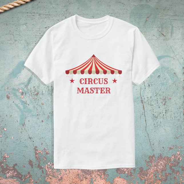  Circus Master Birthday Theme Party Parents T-Shirt (Circus master - Parents Birthday T-shirt)