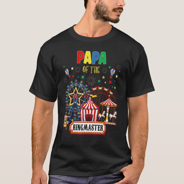 Circus Matching Family Ringmaster Birthday Party R T-Shirt (Front)