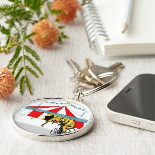 Circus Memorabilia In Memory of Circus Elephants Key Ring
