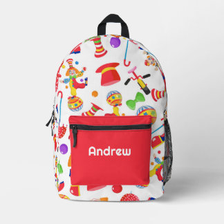 Circus Monogrammed Backpack