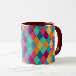 Circus Multicolor Rhombuses Mug