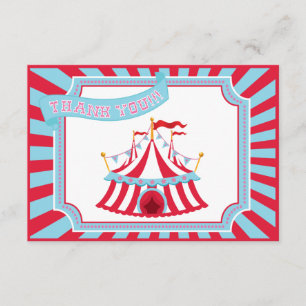 Circus or Carnival Tent - Thank You Cards