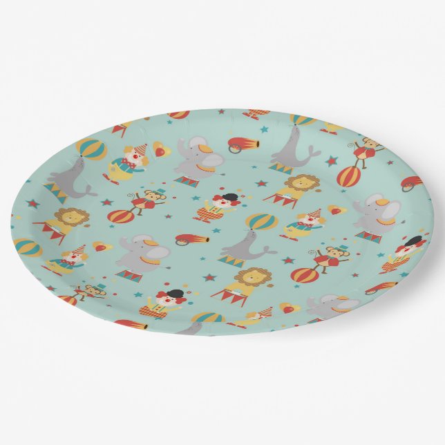 Circus Paper Plate (Angled)