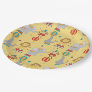 Circus Paper Plate