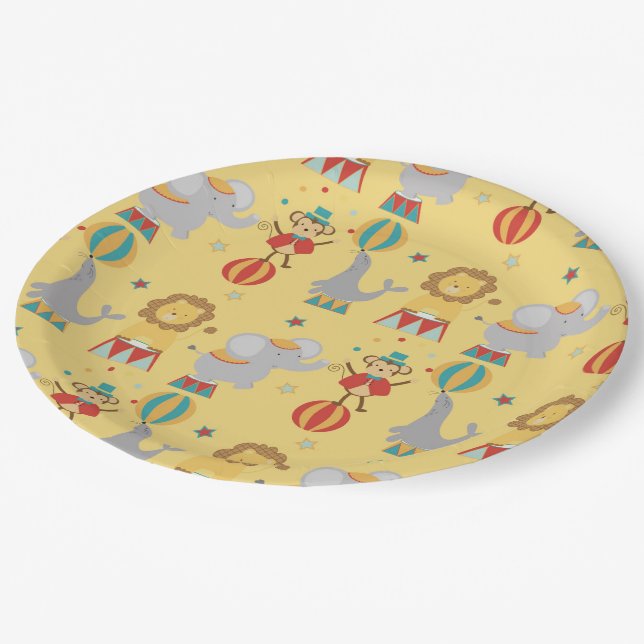 Circus Paper Plate (Angled)