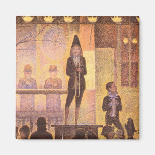 Circus parade by Georges Seurat Magnet