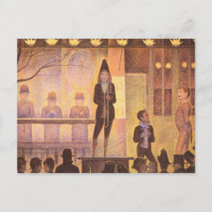 Circus parade by Georges Seurat Postcard