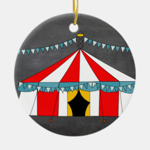 Circus Party Gifts Ceramic Tree Decoration