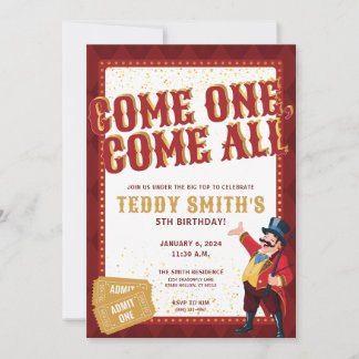 Circus Party Invitation